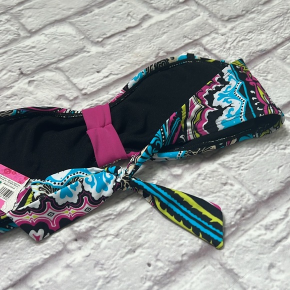 Multicolor strapless Bikini top - Picture 3 of 4